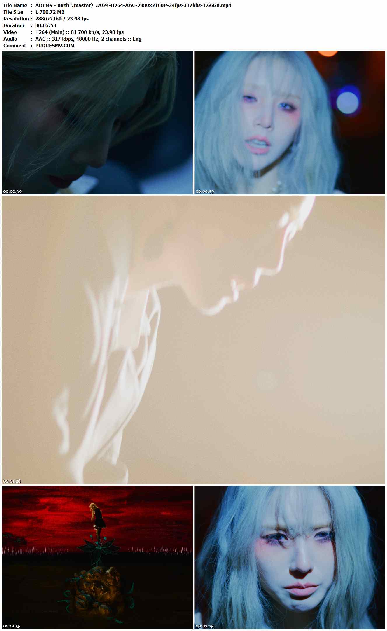 ARTMS - Birth（master）.2024-H264-AAC-2880x2160P-24fps-317kbs-1.66GB官方MV_高清MV